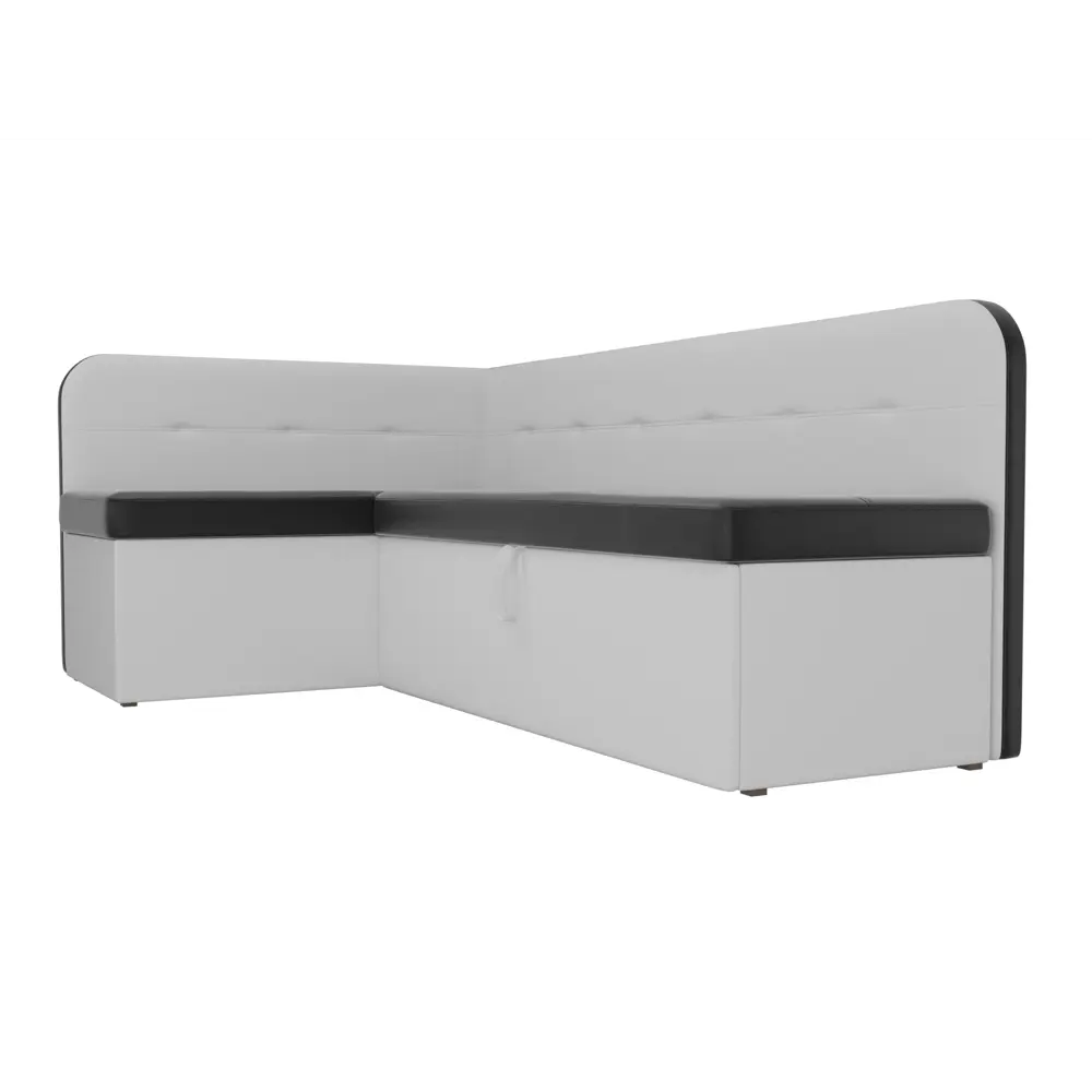 Фото 3 Диван Лига Диванов Форест 107100L 199x82x127 см экокожа цвет черный/белый Фото 3 Диван Лига Диванов Форест 107100L 199x82x127 см экокожа цвет черный/белый