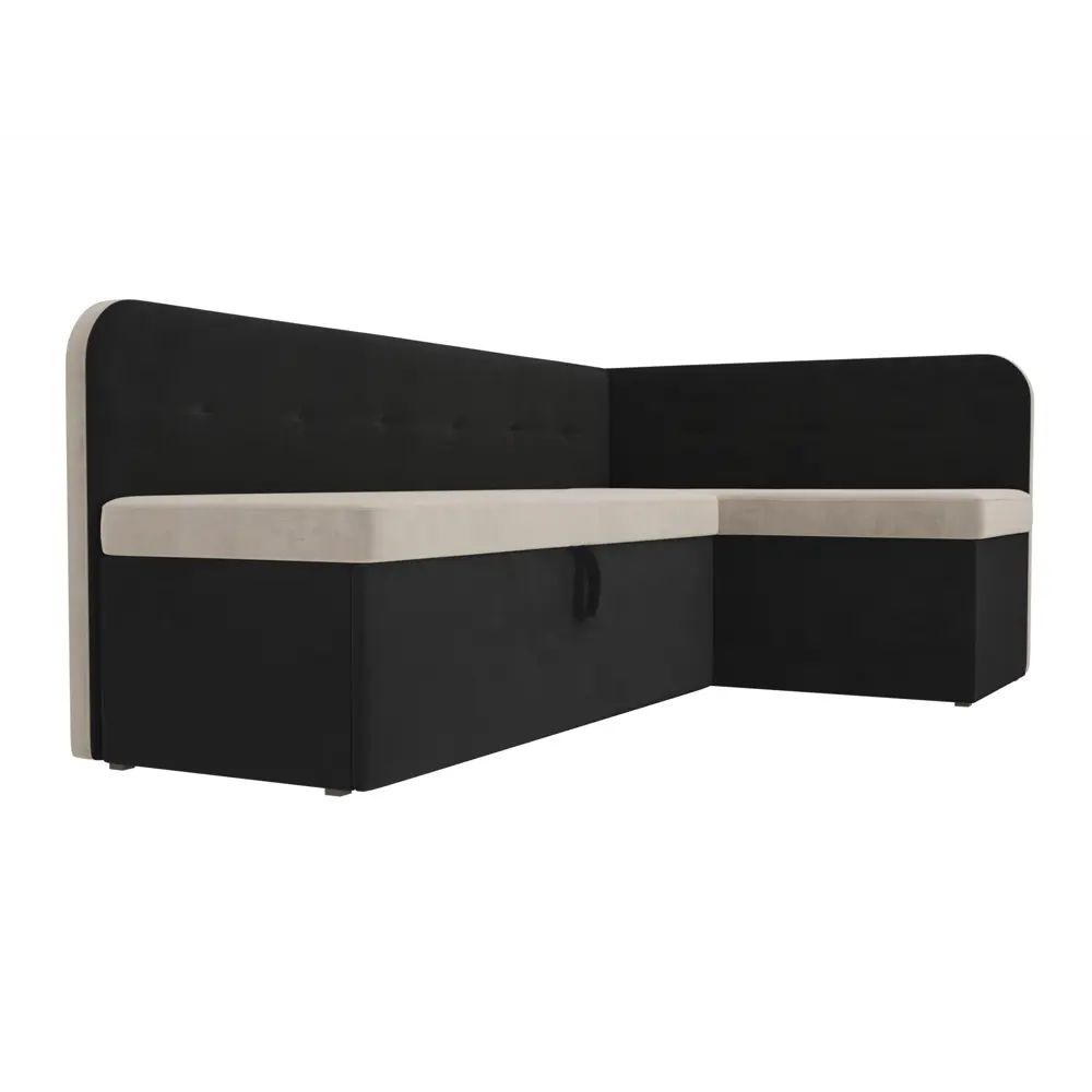 Фото 3 Диван Лига Диванов Форест 107079 199x82x127 см велюр цвет черный/бежевый Фото 3 Диван Лига Диванов Форест 107079 199x82x127 см велюр цвет черный/бежевый