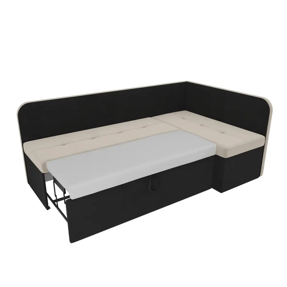 Фото 6 Диван Лига Диванов Форест 107079 199x82x127 см велюр цвет черный/бежевый Фото 6 Диван Лига Диванов Форест 107079 199x82x127 см велюр цвет черный/бежевый