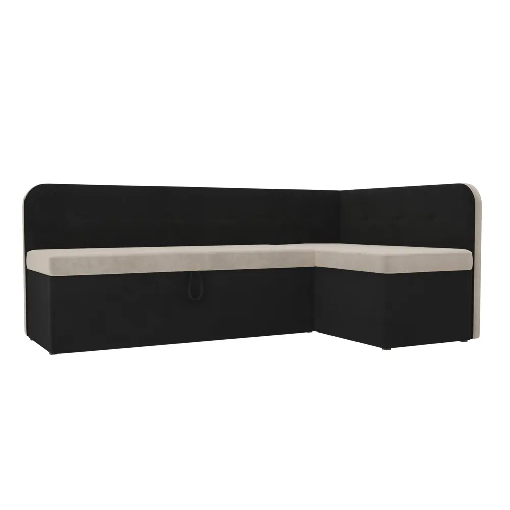 Фото Диван Лига Диванов Форест 107079 199x82x127 см велюр цвет черный/бежевый Фото Диван Лига Диванов Форест 107079 199x82x127 см велюр цвет черный/бежевый