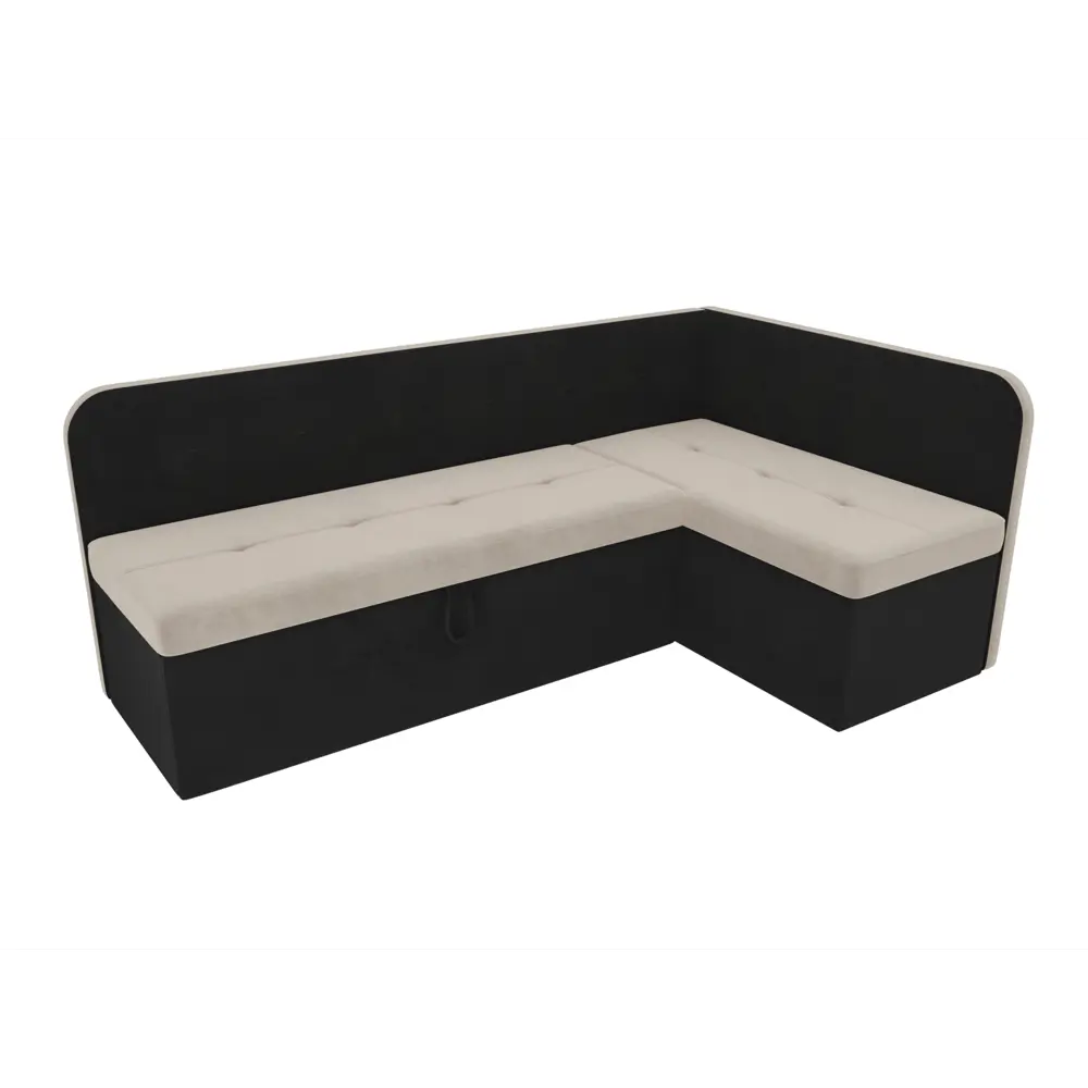 Фото 2 Диван Лига Диванов Форест 107079 199x82x127 см велюр цвет черный/бежевый Фото 2 Диван Лига Диванов Форест 107079 199x82x127 см велюр цвет черный/бежевый