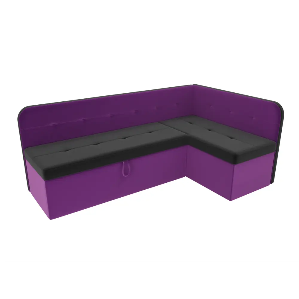 Фото 2 Диван Лига Диванов 107090 199x82x127 см микровельвет цвет черный Фото 2 Диван Лига Диванов 107090 199x82x127 см микровельвет цвет черный