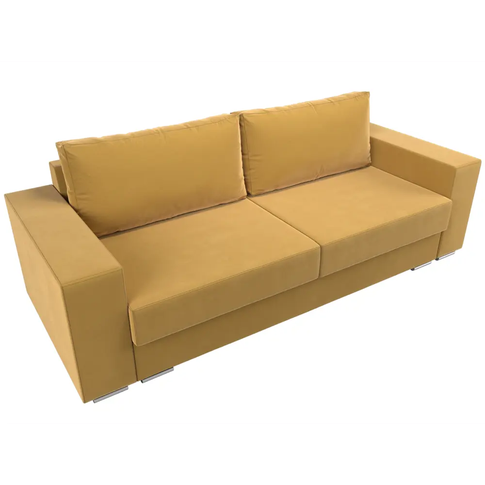 Фото 5 Диван Лига Диванов Исланд 245x83x99 см микровельвет цвет желтый