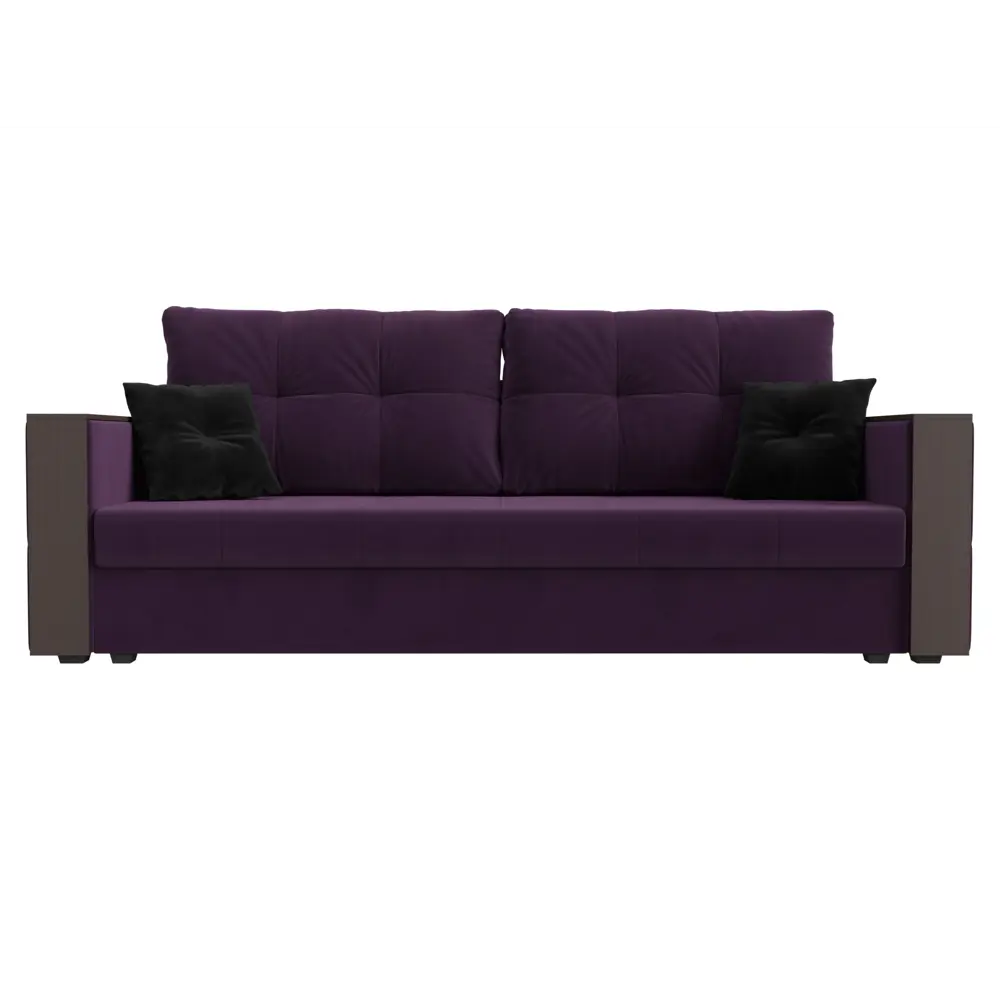 Фото 2 Диван Лига Диванов Валенсия 225x79x85 см велюр цвет фиолетовый Фото 2 Диван Лига Диванов Валенсия 225x79x85 см велюр цвет фиолетовый