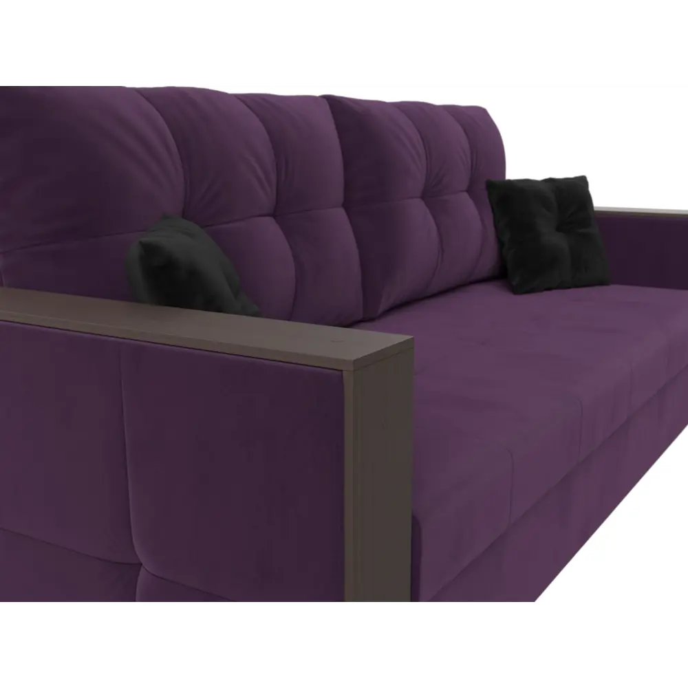 Фото 3 Диван Лига Диванов Валенсия 225x79x85 см велюр цвет фиолетовый Фото 3 Диван Лига Диванов Валенсия 225x79x85 см велюр цвет фиолетовый