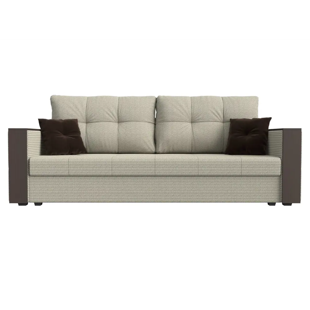 Фото 2 Диван Лига Диванов Валенсия 225x79x85 см микровельвет цвет коричневый кофру 02 Фото 2 Диван Лига Диванов Валенсия 225x79x85 см микровельвет цвет коричневый кофру 02