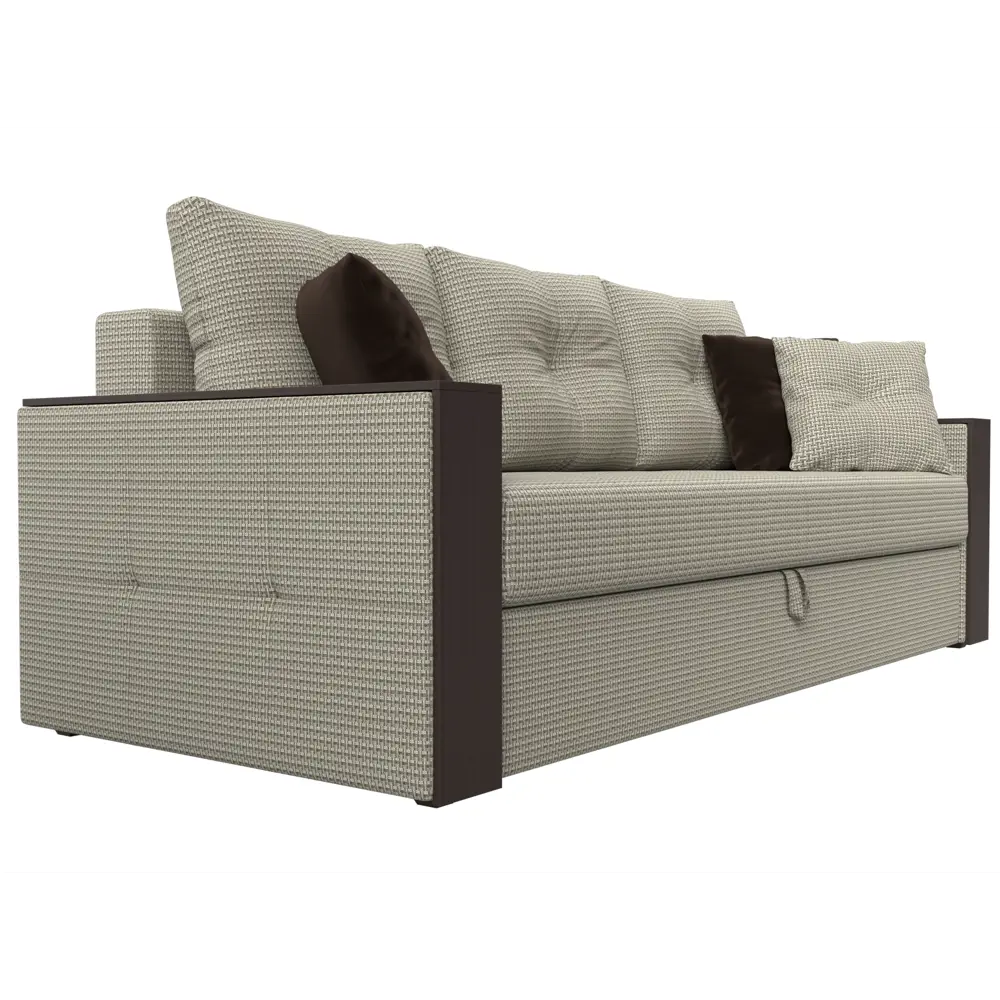 Фото 4 Диван Лига Диванов Валенсия 225x85x97 см рогожка цвет бежевый кофру 02 Фото 4 Диван Лига Диванов Валенсия 225x85x97 см рогожка цвет бежевый кофру 02