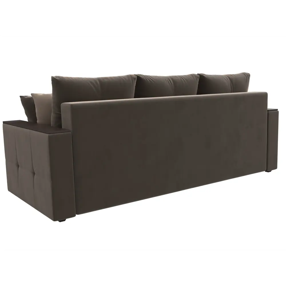 Фото 6 Диван Лига Диванов Валенсия 225x85x97 см велюр цвет коричневый Фото 6 Диван Лига Диванов Валенсия 225x85x97 см велюр цвет коричневый