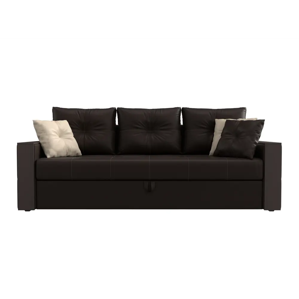 Фото 5 Диван Лига Диванов Валенсия 225x85x97 см искусственная кожа цвет коричневый Фото 5 Диван Лига Диванов Валенсия 225x85x97 см искусственная кожа цвет коричневый