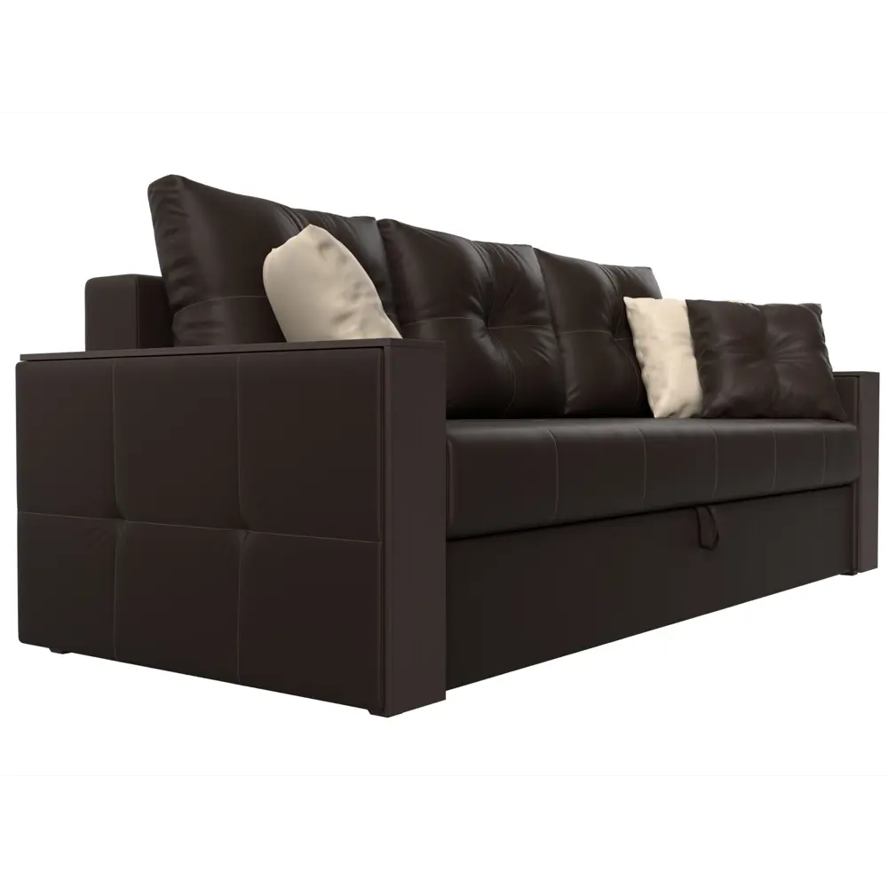 Фото 4 Диван Лига Диванов Валенсия 225x85x97 см искусственная кожа цвет коричневый Фото 4 Диван Лига Диванов Валенсия 225x85x97 см искусственная кожа цвет коричневый