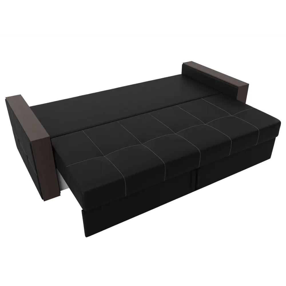 Фото 7 Диван Лига Диванов Валенсия 225x85x97 см искусственная кожа цвет черный