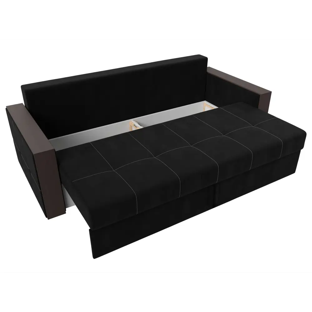 Фото 8 Диван Лига Диванов Валенсия 225x85x97 см микровельвет цвет черный Фото 8 Диван Лига Диванов Валенсия 225x85x97 см микровельвет цвет черный