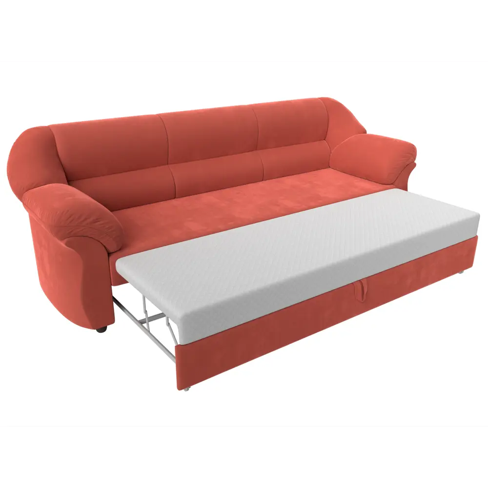 Фото 6 Диван Лига Диванов Карнелла 237x92x91 см микровельвет цвет коралловый Фото 6 Диван Лига Диванов Карнелла 237x92x91 см микровельвет цвет коралловый