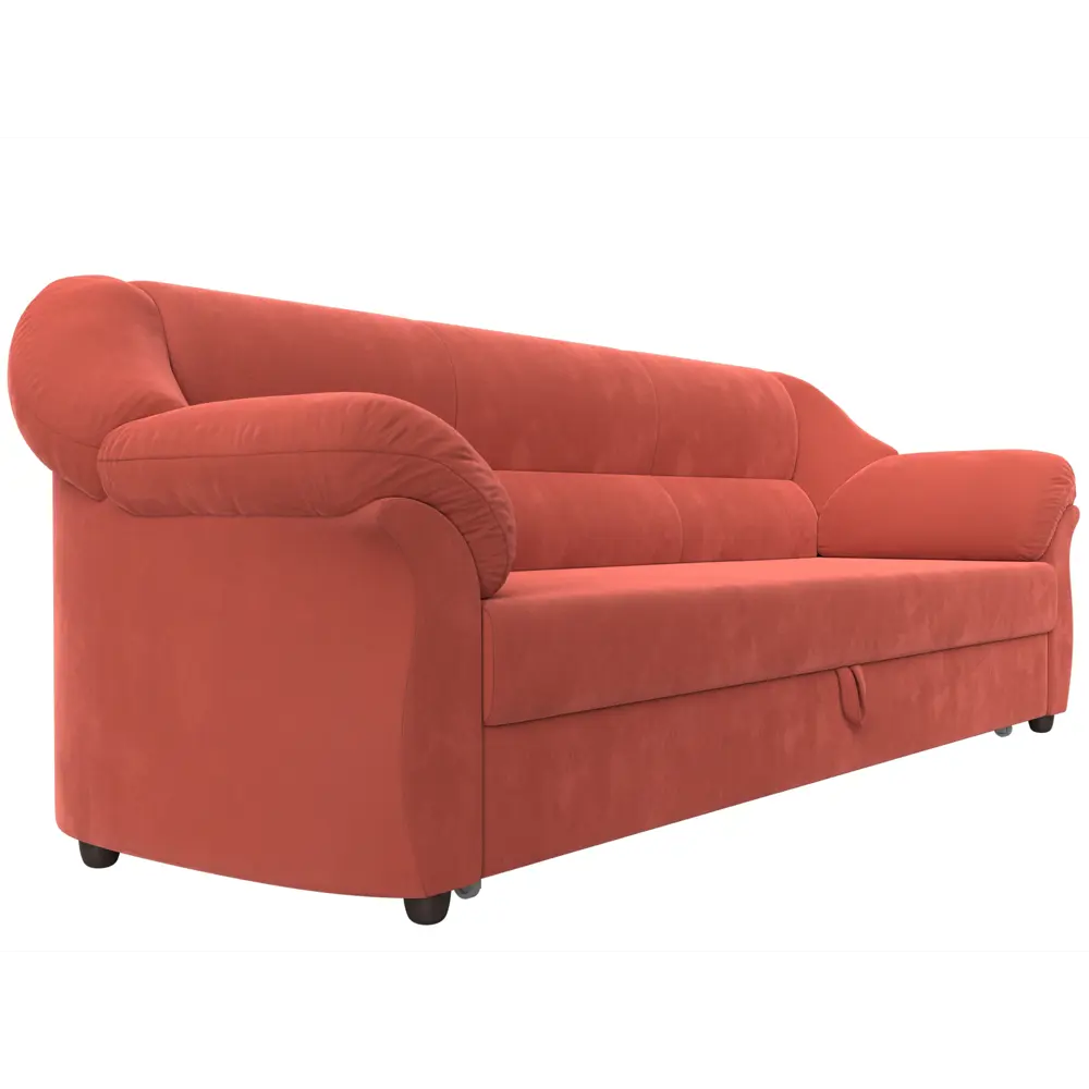 Фото 3 Диван Лига Диванов Карнелла 237x92x91 см микровельвет цвет коралловый Фото 3 Диван Лига Диванов Карнелла 237x92x91 см микровельвет цвет коралловый