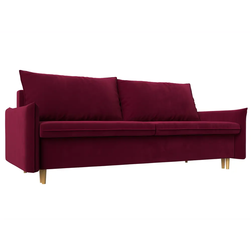 Фото Диван Лига Диванов Хьюстон 215x80x103 см микровельвет цвет бордовый Фото Диван Лига Диванов Хьюстон 215x80x103 см микровельвет цвет бордовый