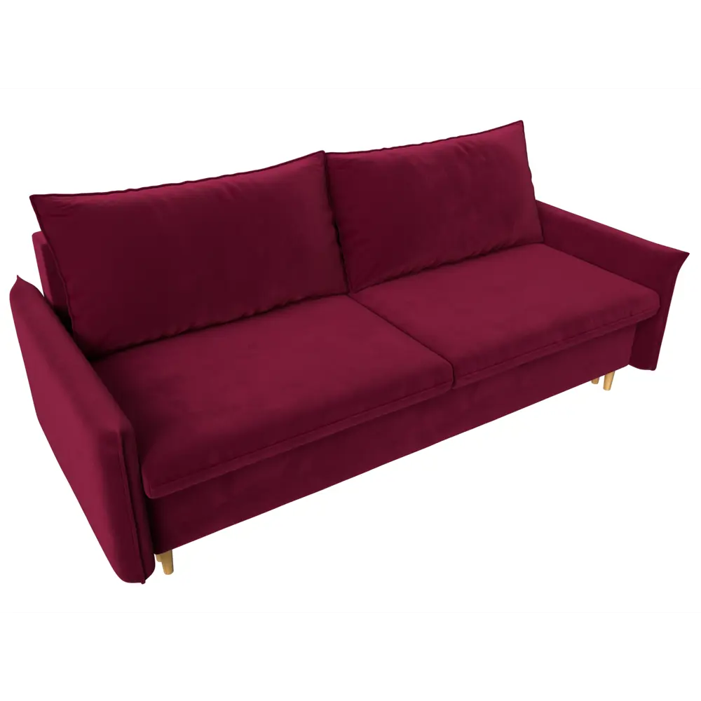 Фото 5 Диван Лига Диванов Хьюстон 215x80x103 см микровельвет цвет бордовый Фото 5 Диван Лига Диванов Хьюстон 215x80x103 см микровельвет цвет бордовый