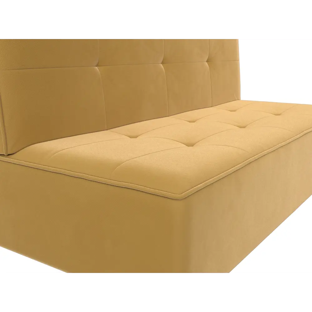 Фото 4 Диван Лига Диванов Зиммер 201x95x88 см микровельвет цвет желтый