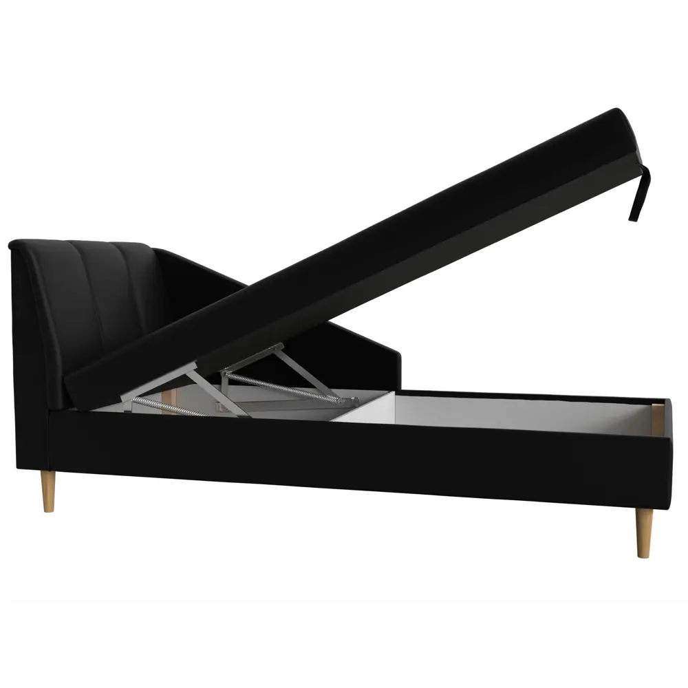 Фото 7 Диван Лига Диванов Астер 113399L 202x80x88 см цвет черный Фото 7 Диван Лига Диванов Астер 113399L 202x80x88 см цвет черный