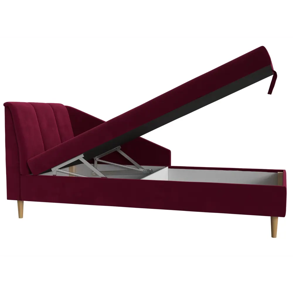 Фото 7 Диван Лига Диванов Астер 113395L 202x80x88 см цвет бордовый Фото 7 Диван Лига Диванов Астер 113395L 202x80x88 см цвет бордовый