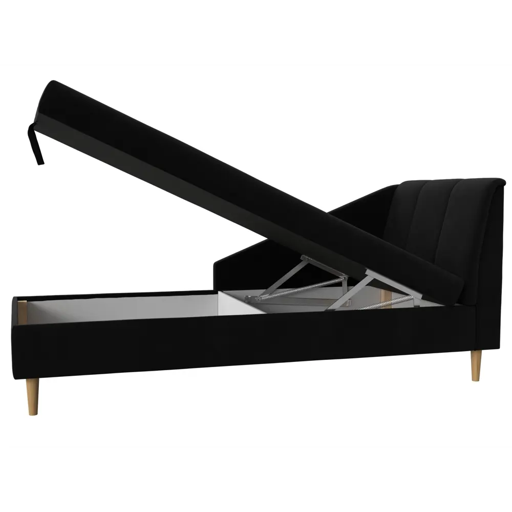 Фото 7 Диван Лига Диванов Астер 104521 202x80x88 см цвет черный Фото 7 Диван Лига Диванов Астер 104521 202x80x88 см цвет черный