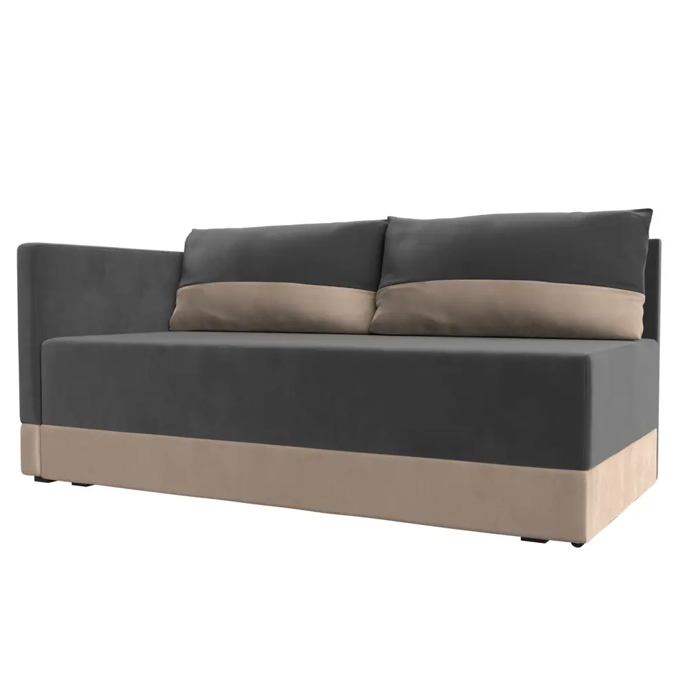 Фото Диван Лига Диванов Никас 105195L 150x73x82 см цвет серый Фото Диван Лига Диванов Никас 105195L 150x73x82 см цвет серый