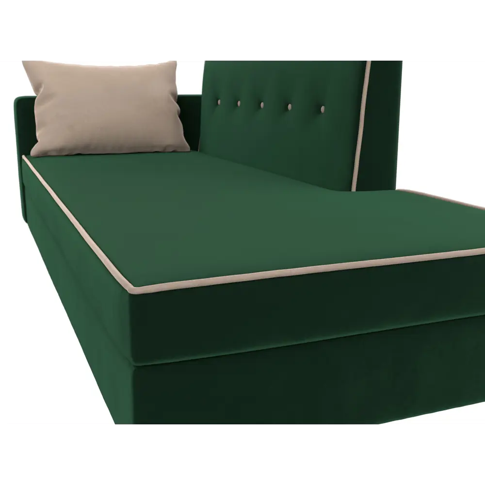 Фото 3 Диван Лига Диванов Селена 105219L 214x84x85 см цвет зеленый