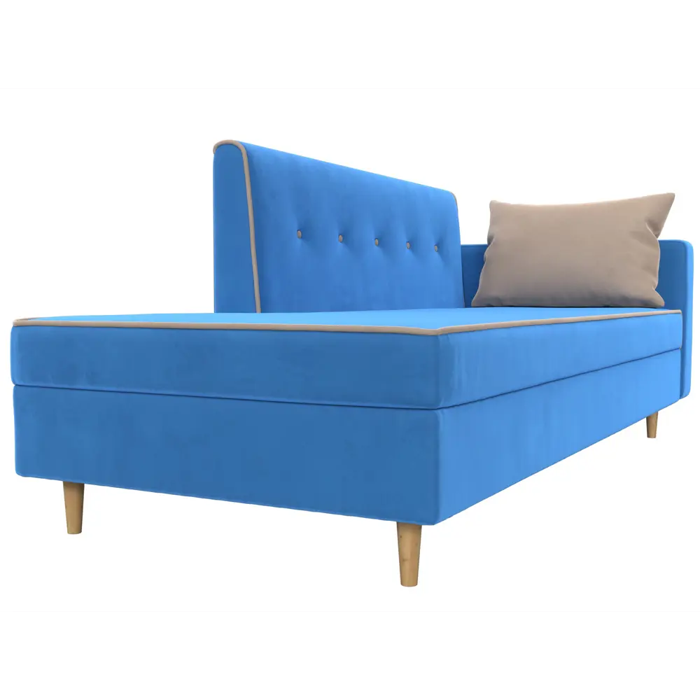 Фото 4 Диван Лига Диванов Селена 105218 214x84x85 см цвет голубой