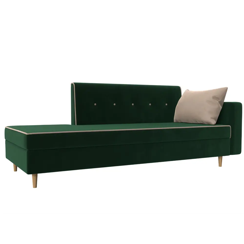 Фото Диван Лига Диванов Селена 105219 214x84x85 см цвет зеленый