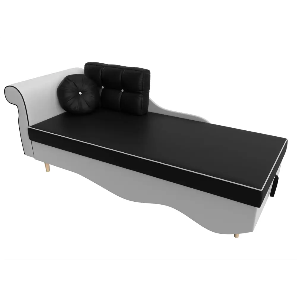 Фото 6 Диван Лига Диванов Лорд 101235L 225x84x85 см экокожа цвет черный/белый Фото 6 Диван Лига Диванов Лорд 101235L 225x84x85 см экокожа цвет черный/белый