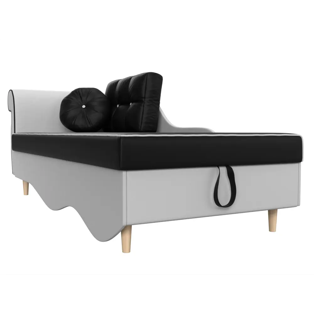 Фото 4 Диван Лига Диванов Лорд 101235L 225x84x85 см экокожа цвет черный/белый Фото 4 Диван Лига Диванов Лорд 101235L 225x84x85 см экокожа цвет черный/белый