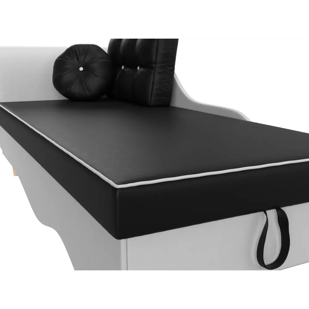 Фото 3 Диван Лига Диванов Лорд 101235L 225x84x85 см экокожа цвет черный/белый Фото 3 Диван Лига Диванов Лорд 101235L 225x84x85 см экокожа цвет черный/белый