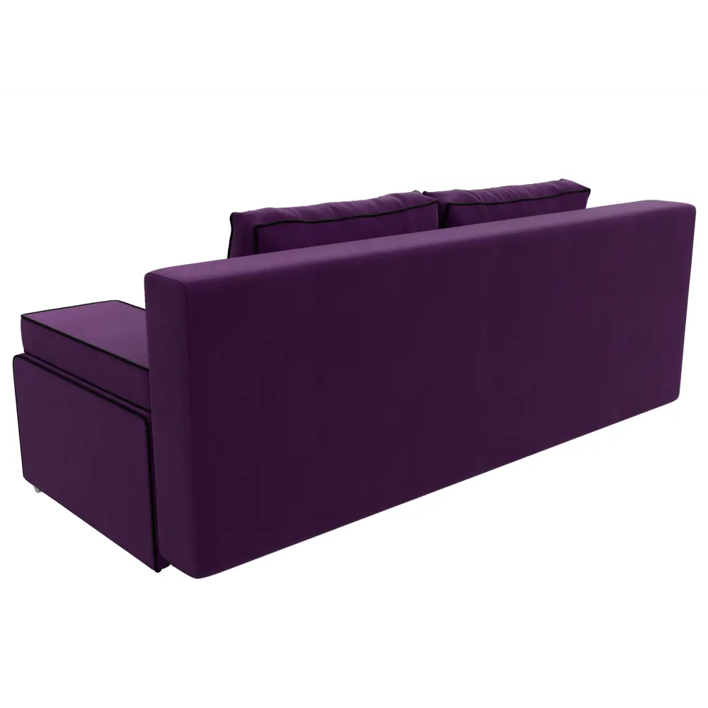 Фото 8 Диван Лига Диванов Фидель 111331 200x76x91 см микровельвет цвет фиолетовый