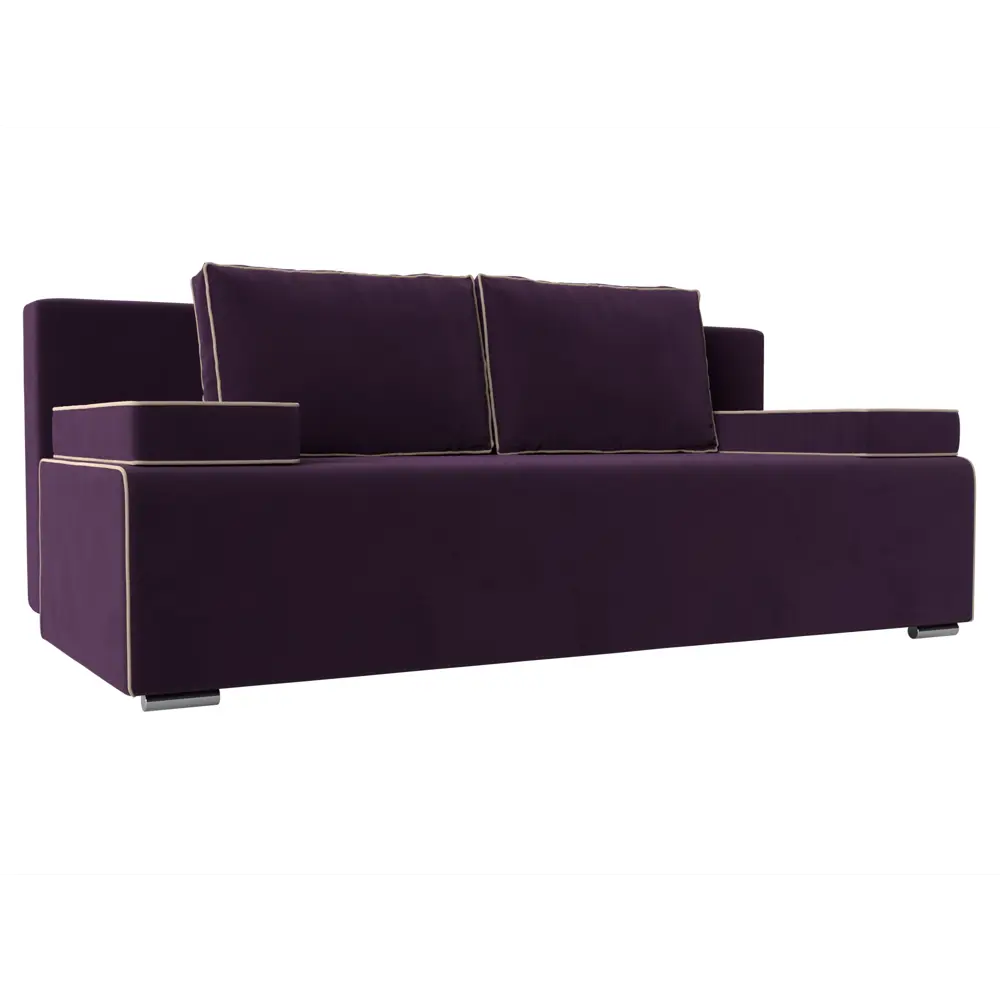 Фото Диван Лига Диванов Фидель 111321 200x76x91 см велюр цвет фиолетовый