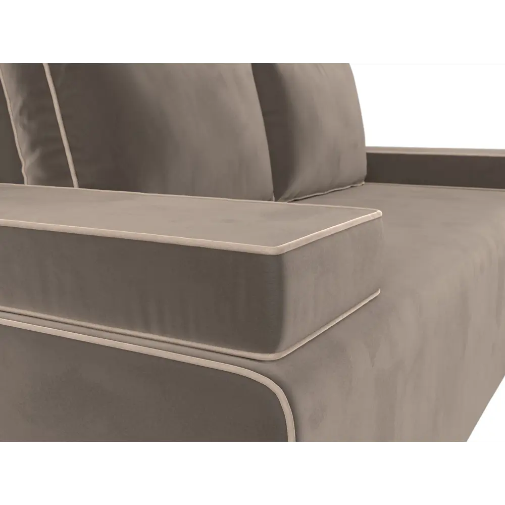 Фото 4 Диван Лига Диванов Фидель 111317 200x76x91 см велюр цвет коричневый