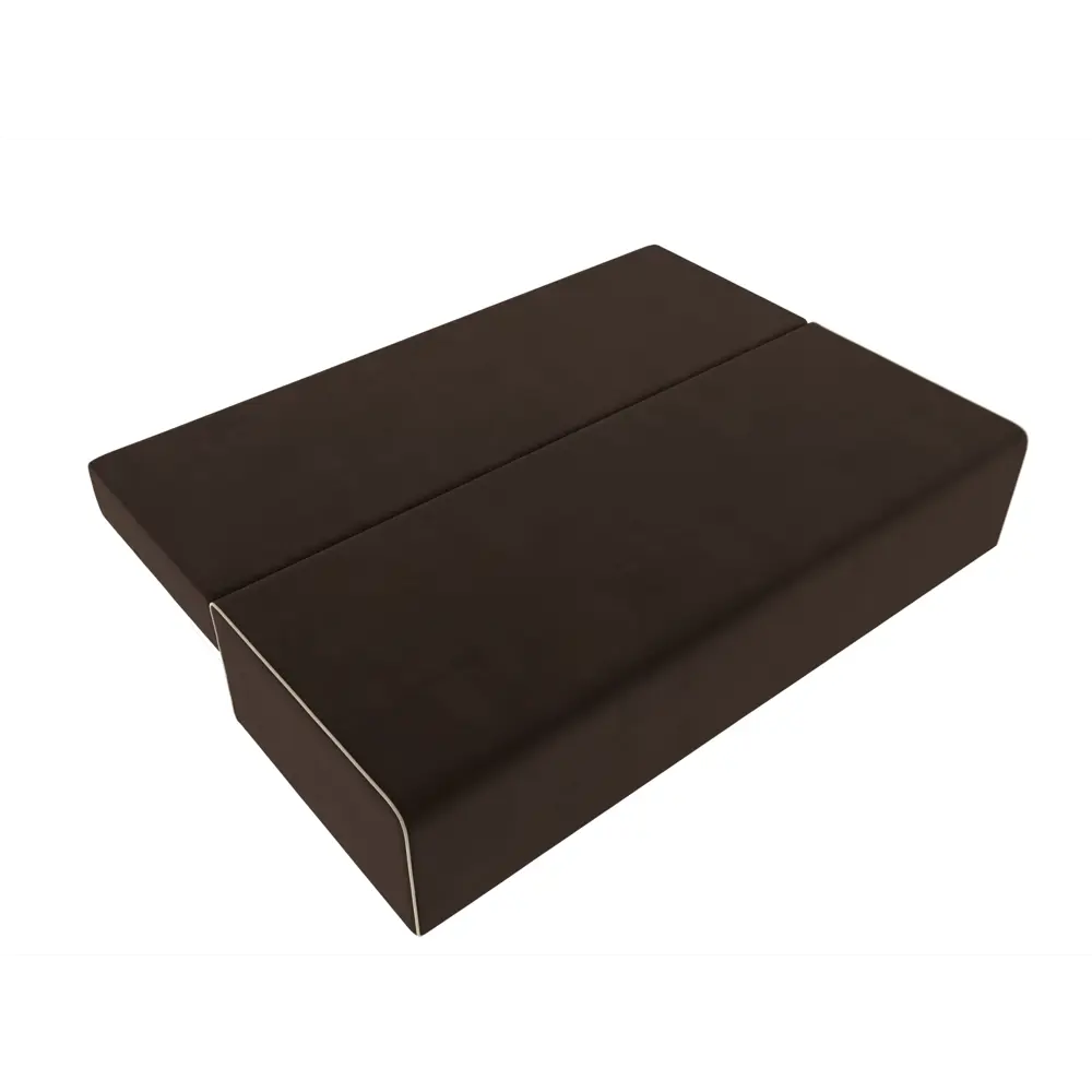 Фото 7 Диван Лига Диванов Фидель 111325 200x76x91 см микровельвет цвет коричневый