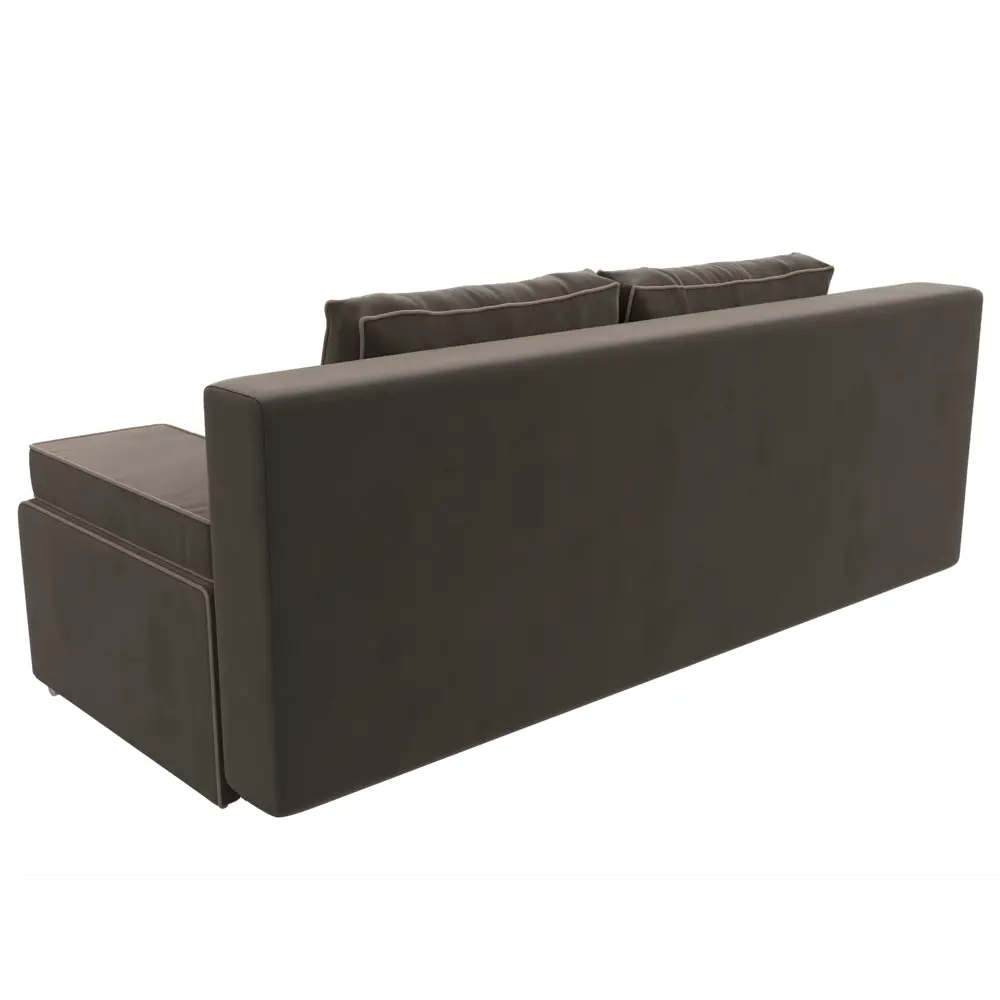 Фото 8 Диван Лига Диванов Фидель 111317 200x76x91 см велюр цвет коричневый