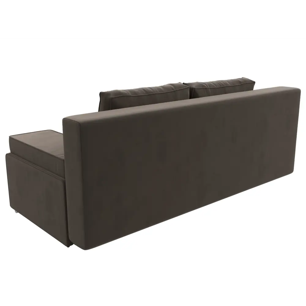 Фото 8 Диван Лига Диванов Фидель 111316 200x76x91 см велюр цвет коричневый