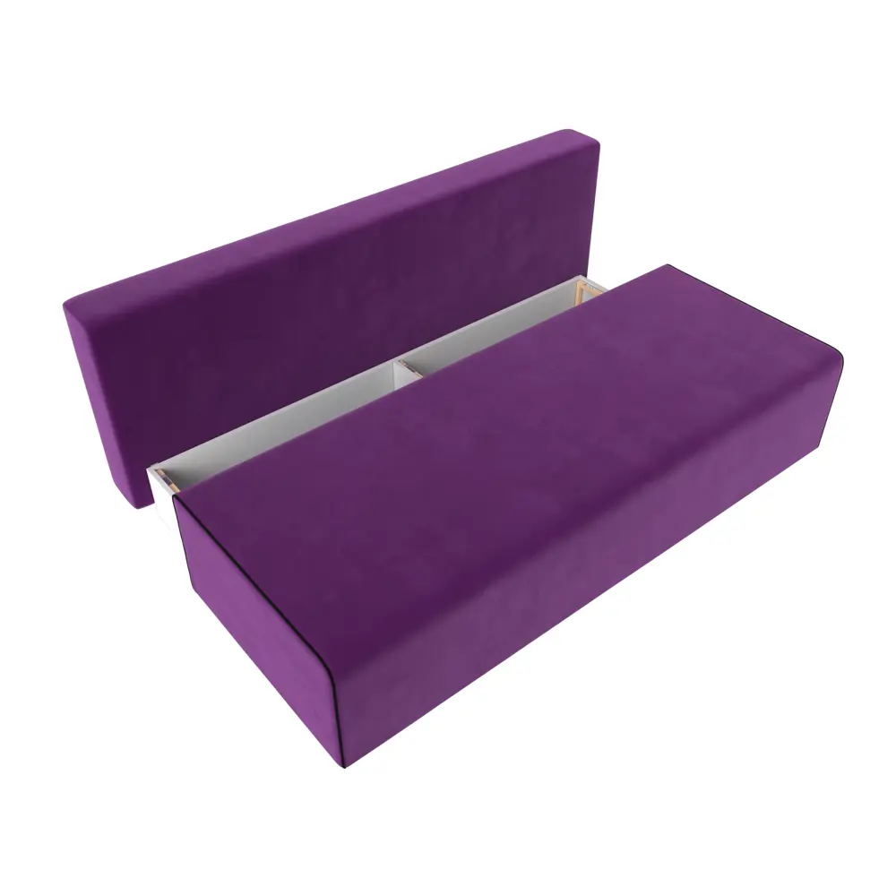 Фото 6 Диван Лига Диванов Фидель 111331 200x76x91 см микровельвет цвет фиолетовый