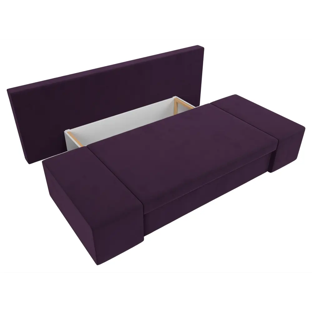Фото 8 Диван Лига Диванов Сан марко 114014 200x76x90 см велюр цвет фиолетовый