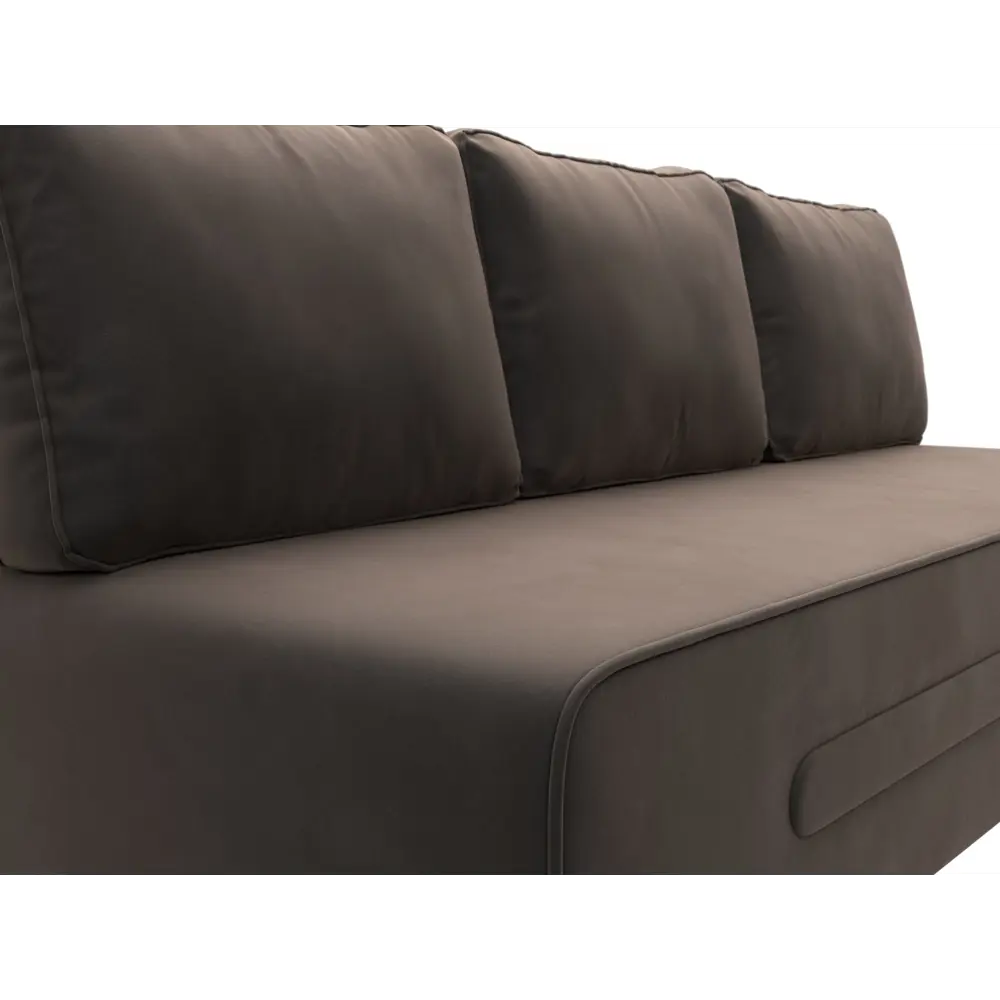 Фото 3 Диван Лига Диванов Приам 205x85x91см велюр цвет коричневый