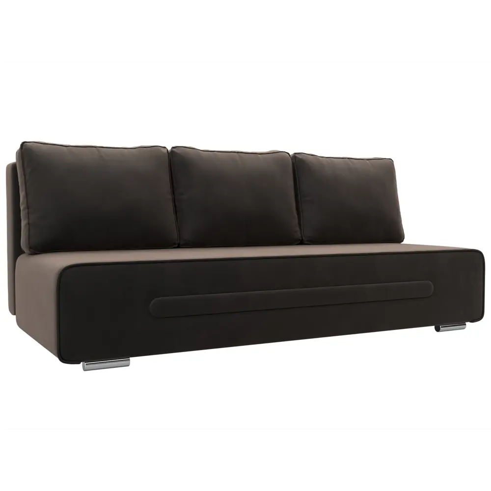 Фото Диван Лига Диванов Приам 205x85x91см велюр цвет коричневый