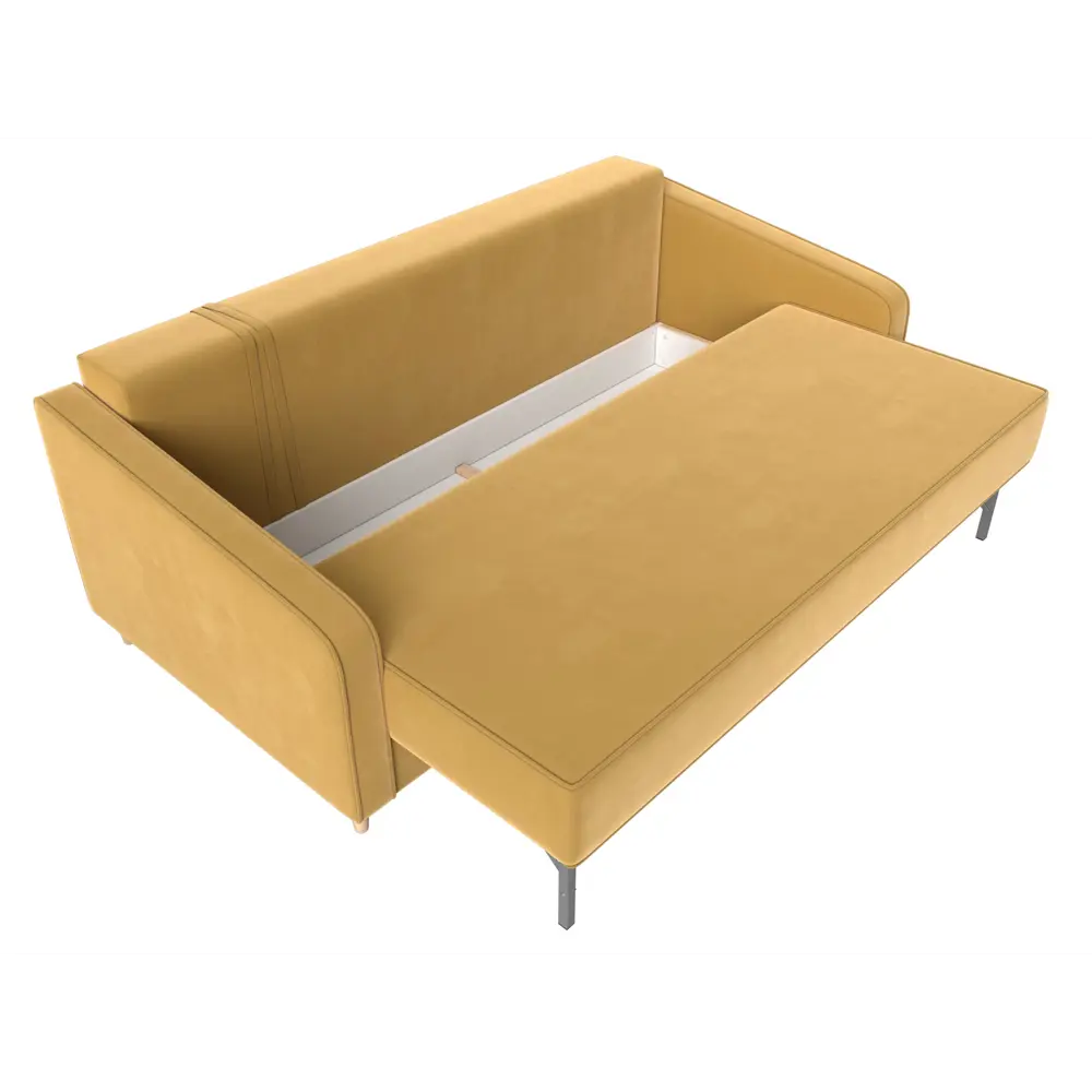 Фото 7 Диван Лига Диванов Варшава 116958 218x98x98 см микровельвет цвет желтый