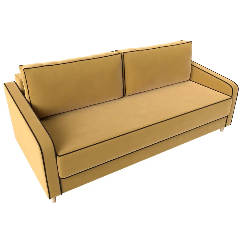 Фото 5 Диван Лига Диванов Варшава 116959 218x98x98 см микровельвет цвет желтый Фото 5 Диван Лига Диванов Варшава 116959 218x98x98 см микровельвет цвет желтый