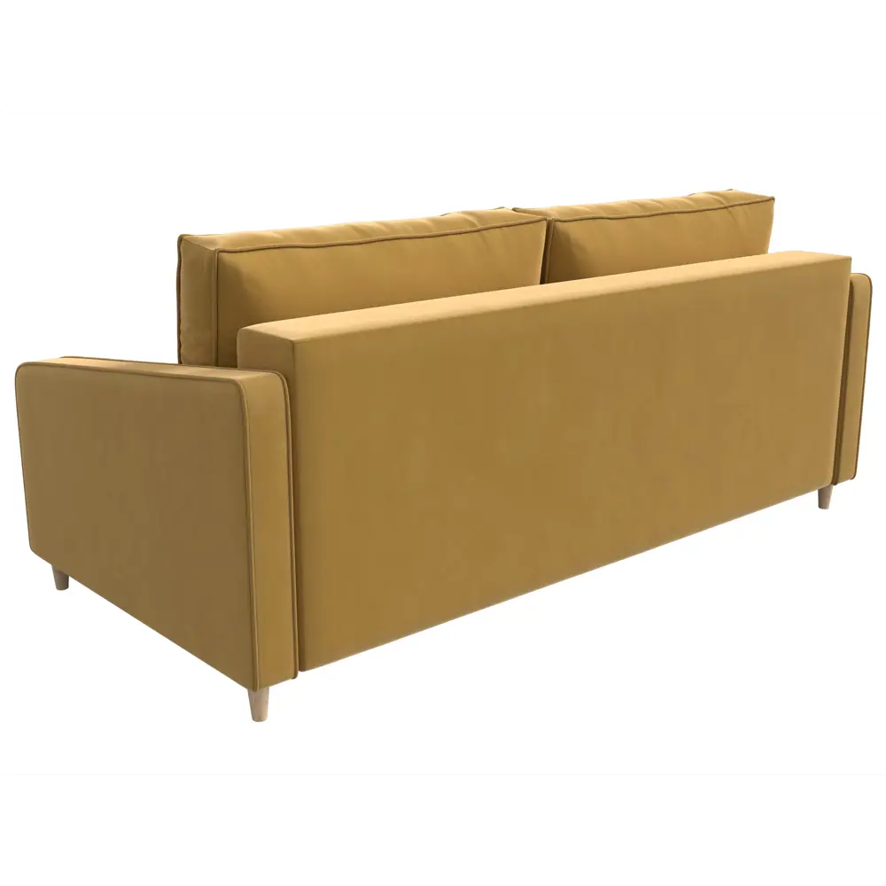 Фото 6 Диван Лига Диванов Варшава 116958 218x98x98 см микровельвет цвет желтый