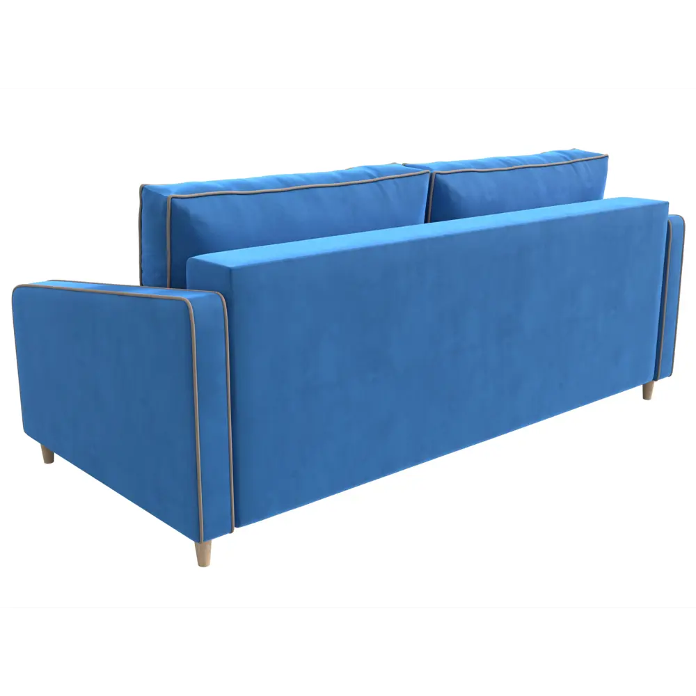 Фото 6 Диван Лига Диванов Варшава 116943 218x98x98 см велюр цвет голубой