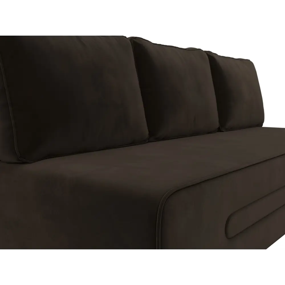 Фото 3 Диван Лига Диванов Приам 205x85x91см вельвет цвет коричневый