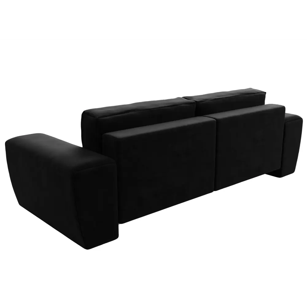 Фото 10 Диван Лига Диванов Беккер 108525 272x75x105 см велюр цвет черный Фото 10 Диван Лига Диванов Беккер 108525 272x75x105 см велюр цвет черный