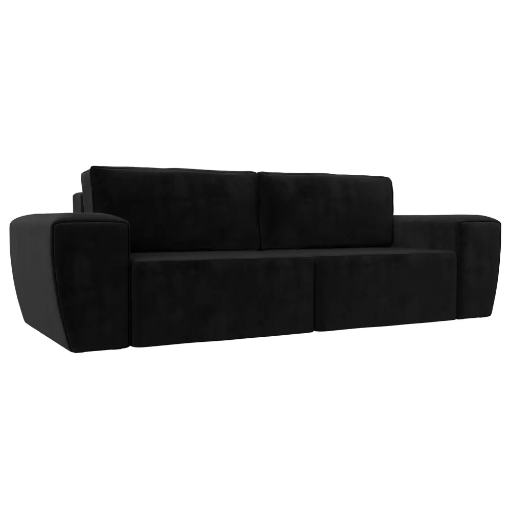 Фото Диван Лига Диванов Беккер 108525 272x75x105 см велюр цвет черный Фото Диван Лига Диванов Беккер 108525 272x75x105 см велюр цвет черный