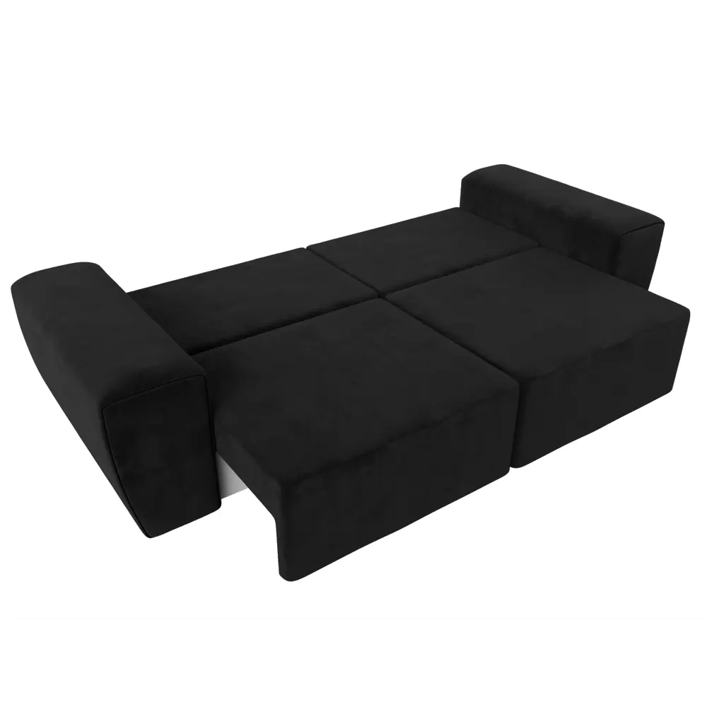 Фото 9 Диван Лига Диванов Беккер 108525 272x75x105 см велюр цвет черный Фото 9 Диван Лига Диванов Беккер 108525 272x75x105 см велюр цвет черный