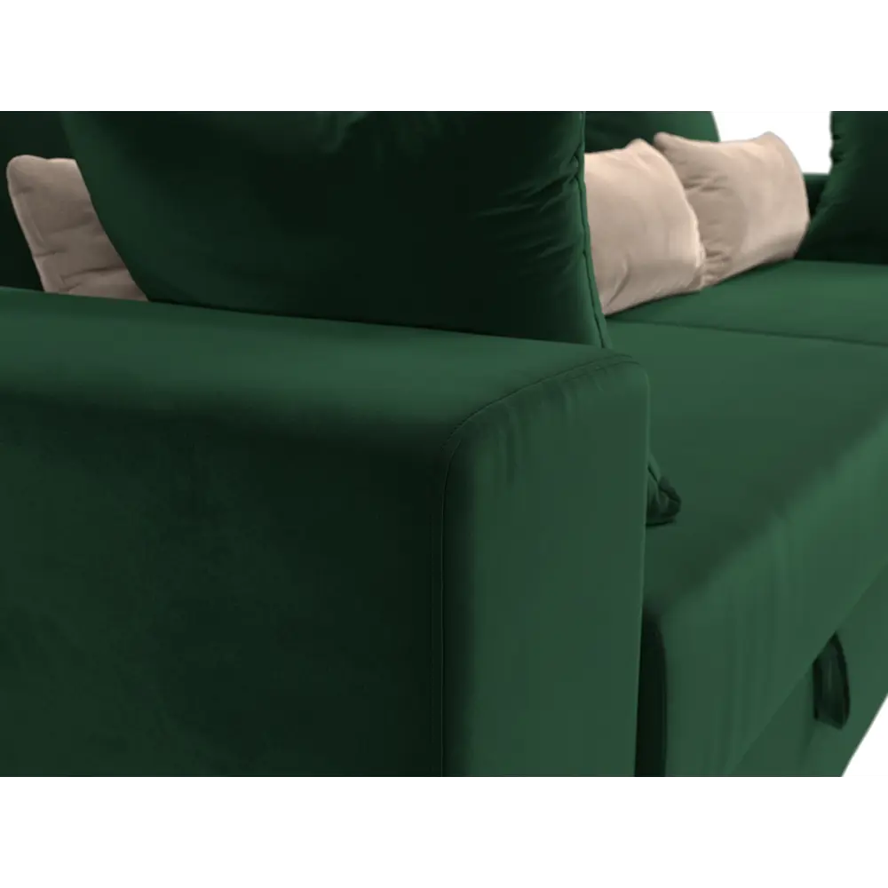 Фото 4 Диван Лига Диванов Майами 114696 250x90x105 см велюр цвет зеленый Фото 4 Диван Лига Диванов Майами 114696 250x90x105 см велюр цвет зеленый